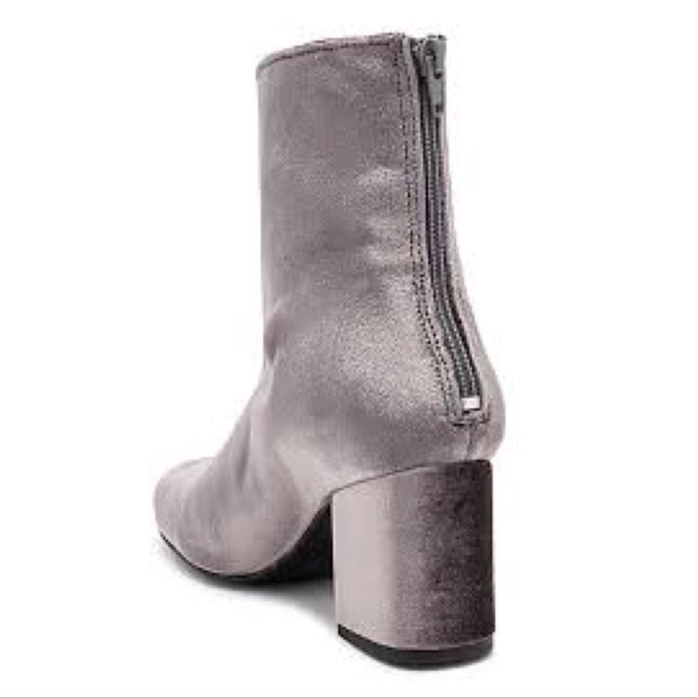 Free People Cecile Block Heel Booties Grey - Picture 5 of 8
